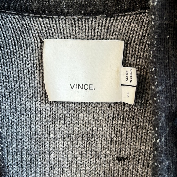 Vince Draped Wool Real Rabbit Fur Sweater Vest - Picture 4 of 8